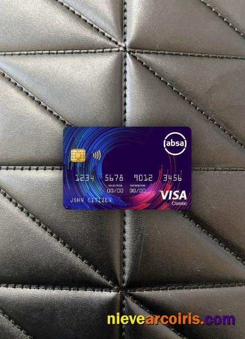 South Africa ABSA bank visa classic card photolook